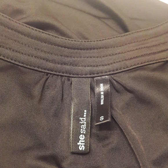 Shesaid.../Sleeveless/ Draped/ Neck /Top - Picture 8 of 8